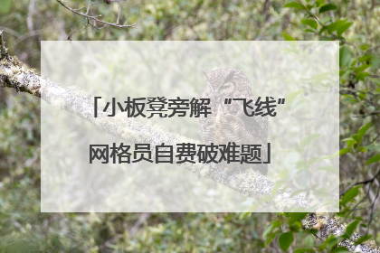 小板凳旁解“飞线” 网格员自费破难题