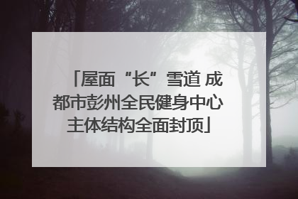 屋面“长”雪道 成都市彭州全民健身中心主体结构全面封顶