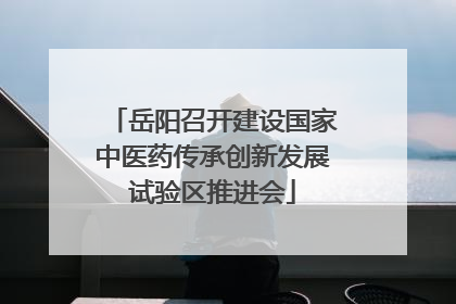 岳阳召开建设国家中医药传承创新发展试验区推进会