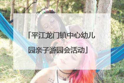 平江龙门镇中心幼儿园亲子游园会活动