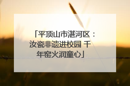 平顶山市湛河区：汝瓷非遗进校园 千年窑火润童心