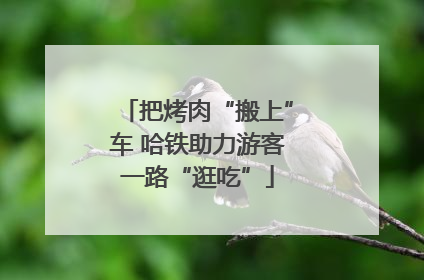 把烤肉“搬上”车 哈铁助力游客一路“逛吃”