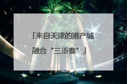 来自天津的港产城融合“三重奏”