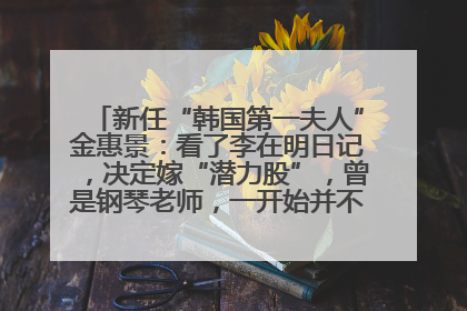新任“韩国第一夫人”金惠景：看了李在明日记，决定嫁“潜力股”，曾是钢琴老师，一开始并不支持丈夫从政