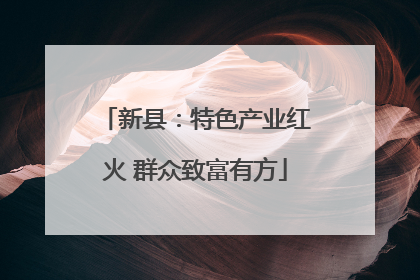 新县：特色产业红火 群众致富有方