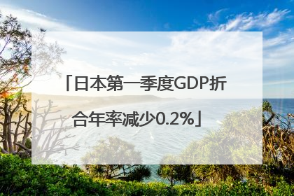 日本第一季度GDP折合年率减少0.2%