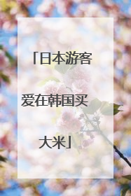 日本游客爱在韩国买大米