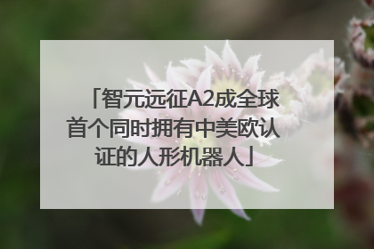智元远征A2成全球首个同时拥有中美欧认证的人形机器人