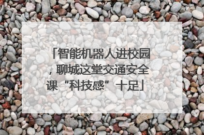 智能机器人进校园，聊城这堂交通安全课“科技感”十足