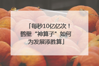 每秒10亿亿次！鹤壁“神算子”如何为发展添胜算