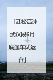武松高速武汉段6月底通车试运营