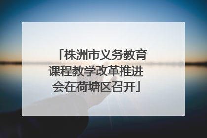 株洲市义务教育课程教学改革推进会在荷塘区召开