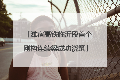 潍宿高铁临沂段首个刚构连续梁成功浇筑