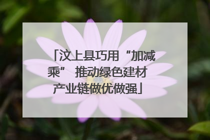 汶上县巧用“加减乘” 推动绿色建材产业链做优做强