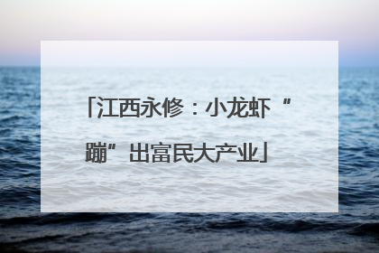 江西永修：小龙虾“蹦”出富民大产业