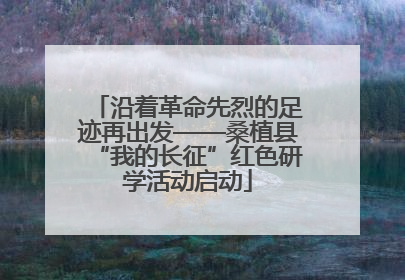 沿着革命先烈的足迹再出发——桑植县“我的长征”红色研学活动启动