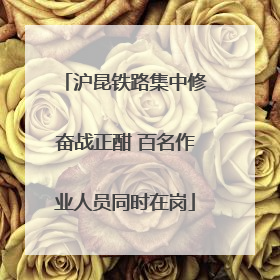 沪昆铁路集中修奋战正酣 百名作业人员同时在岗