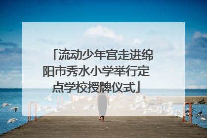 流动少年宫走进绵阳市秀水小学举行定点学校授牌仪式