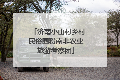 济南小山村乡村民俗圈粉南非农业旅游考察团