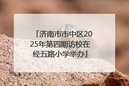 济南市市中区2025年第四期访校在经五路小学举办