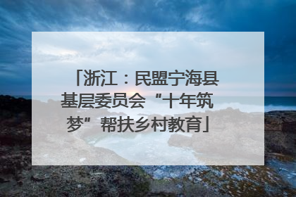 浙江：民盟宁海县基层委员会“十年筑梦”帮扶乡村教育