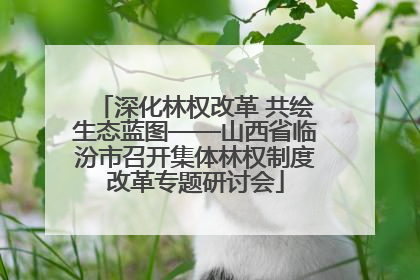 深化林权改革 共绘生态蓝图——山西省临汾市召开集体林权制度改革专题研讨会
