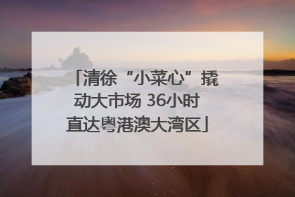 清徐“小菜心”撬动大市场 36小时直达粤港澳大湾区