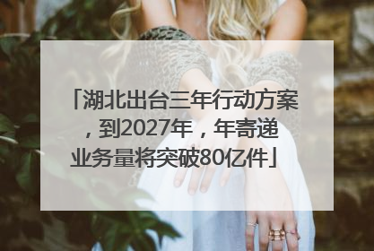 湖北出台三年行动方案，到2027年，年寄递业务量将突破80亿件