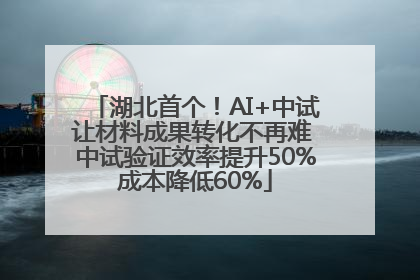 湖北首个！AI+中试让材料成果转化不再难 中试验证效率提升50%成本降低60%