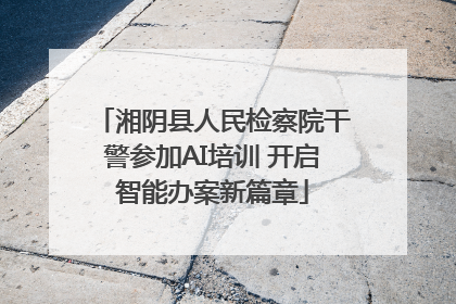 湘阴县人民检察院干警参加AI培训 开启智能办案新篇章
