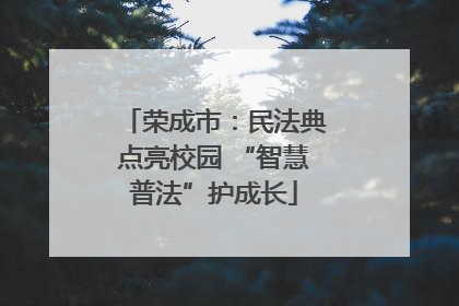 荣成市：民法典点亮校园 “智慧普法”护成长