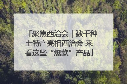 聚焦西洽会｜数千种土特产亮相西洽会 来看这些“爆款”产品
