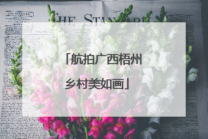 航拍广西梧州乡村美如画
