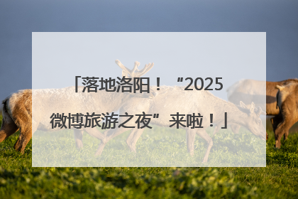 落地洛阳！“2025微博旅游之夜”来啦！