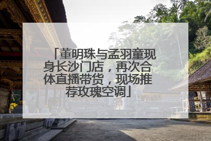 董明珠与孟羽童现身长沙门店，再次合体直播带货，现场推荐玫瑰空调