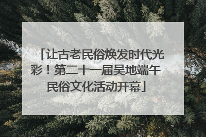 让古老民俗焕发时代光彩！第二十一届吴地端午民俗文化活动开幕