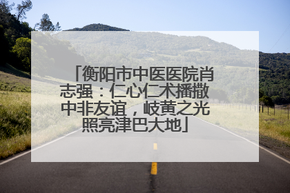 衡阳市中医医院肖志强：仁心仁术播撒中非友谊，岐黄之光照亮津巴大地