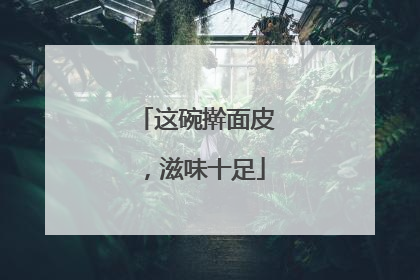 这碗擀面皮，滋味十足