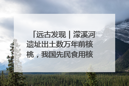 远古发现｜濛溪河遗址出土数万年前核桃，我国先民食用核桃历史大幅提前