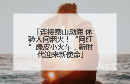 连接泰山渤海 体验人间烟火！“网红”绿皮小火车，新时代迎来新使命