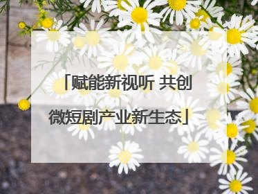 赋能新视听 共创微短剧产业新生态