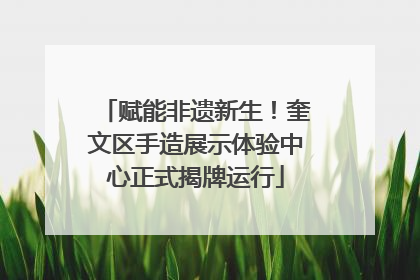 赋能非遗新生！奎文区手造展示体验中心正式揭牌运行
