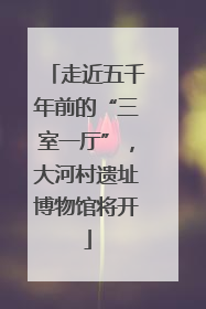 走近五千年前的“三室一厅”，大河村遗址博物馆将开