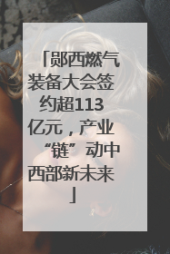 郧西燃气装备大会签约超113亿元，产业“链”动中西部新未来