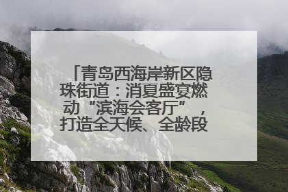 青岛西海岸新区隐珠街道：消夏盛宴燃动“滨海会客厅”，打造全天候、全龄段消费生态圈
