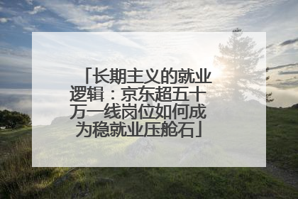 长期主义的就业逻辑：京东超五十万一线岗位如何成为稳就业压舱石