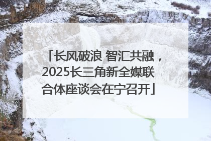 长风破浪 智汇共融，2025长三角新全媒联合体座谈会在宁召开