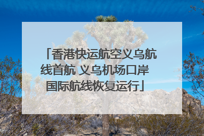 香港快运航空义乌航线首航 义乌机场口岸国际航线恢复运行