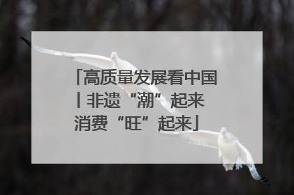 高质量发展看中国丨非遗“潮”起来 消费“旺”起来