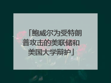 鲍威尔为受特朗普攻击的美联储和美国大学辩护